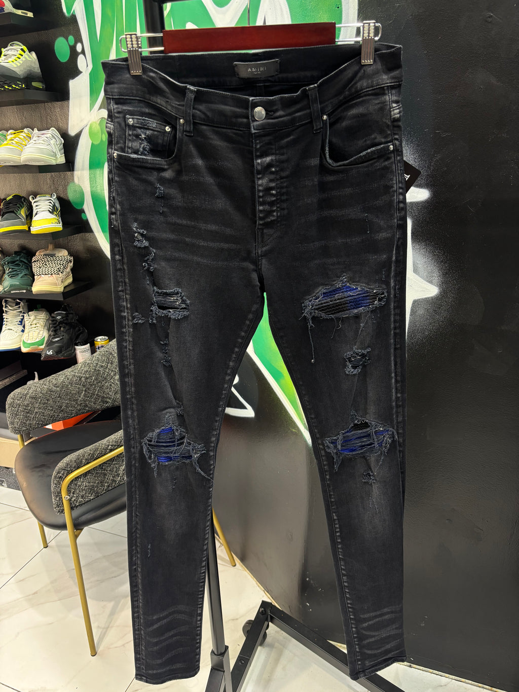 Amiri jeans MX1 blue patch sz 33 U