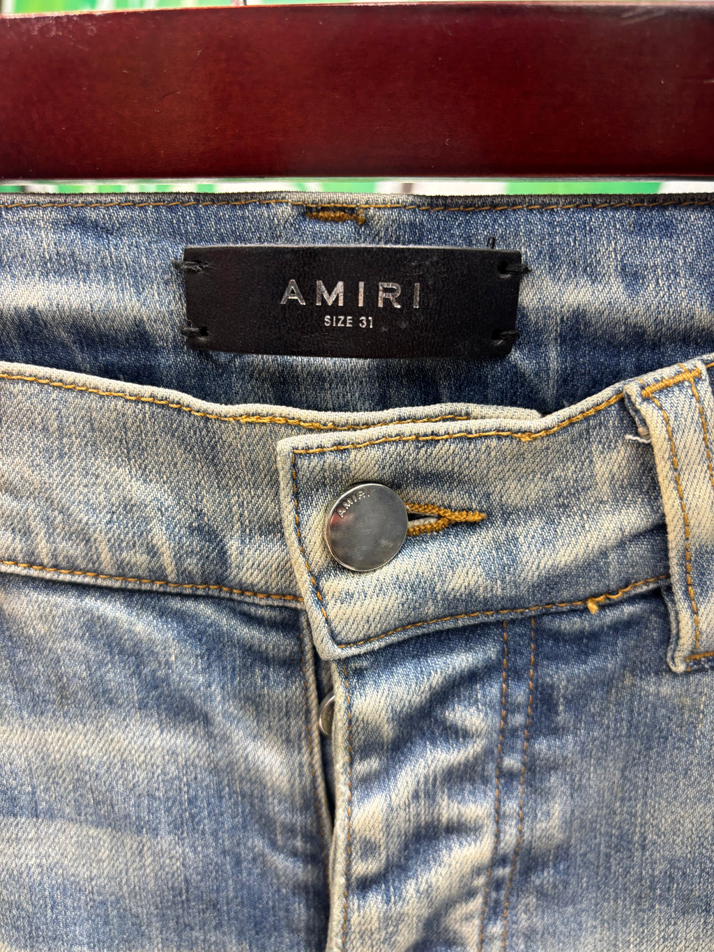 Amiri jeans tye die art patch sz 31 U