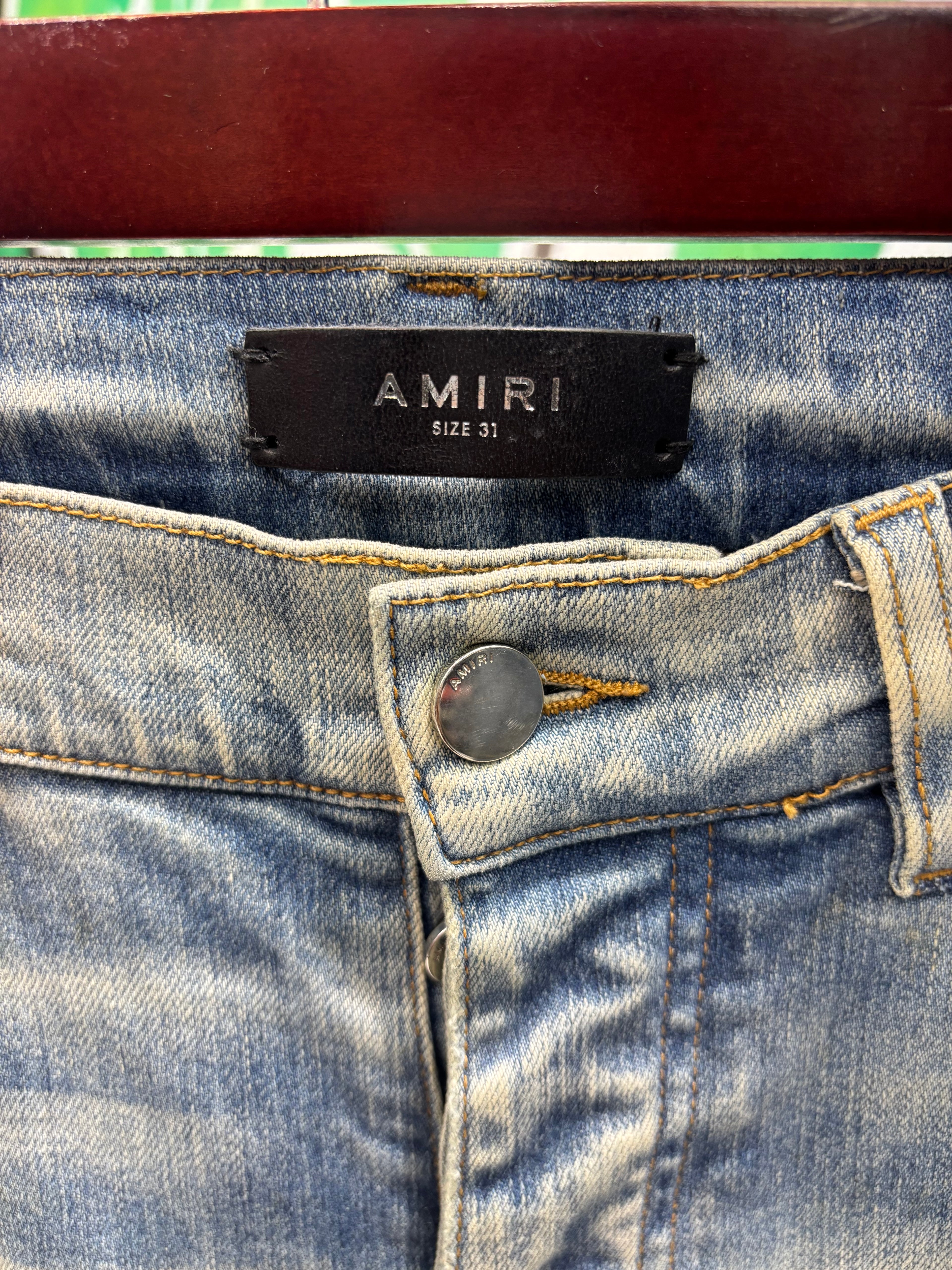 Amiri jeans tye die art patch sz 31 U