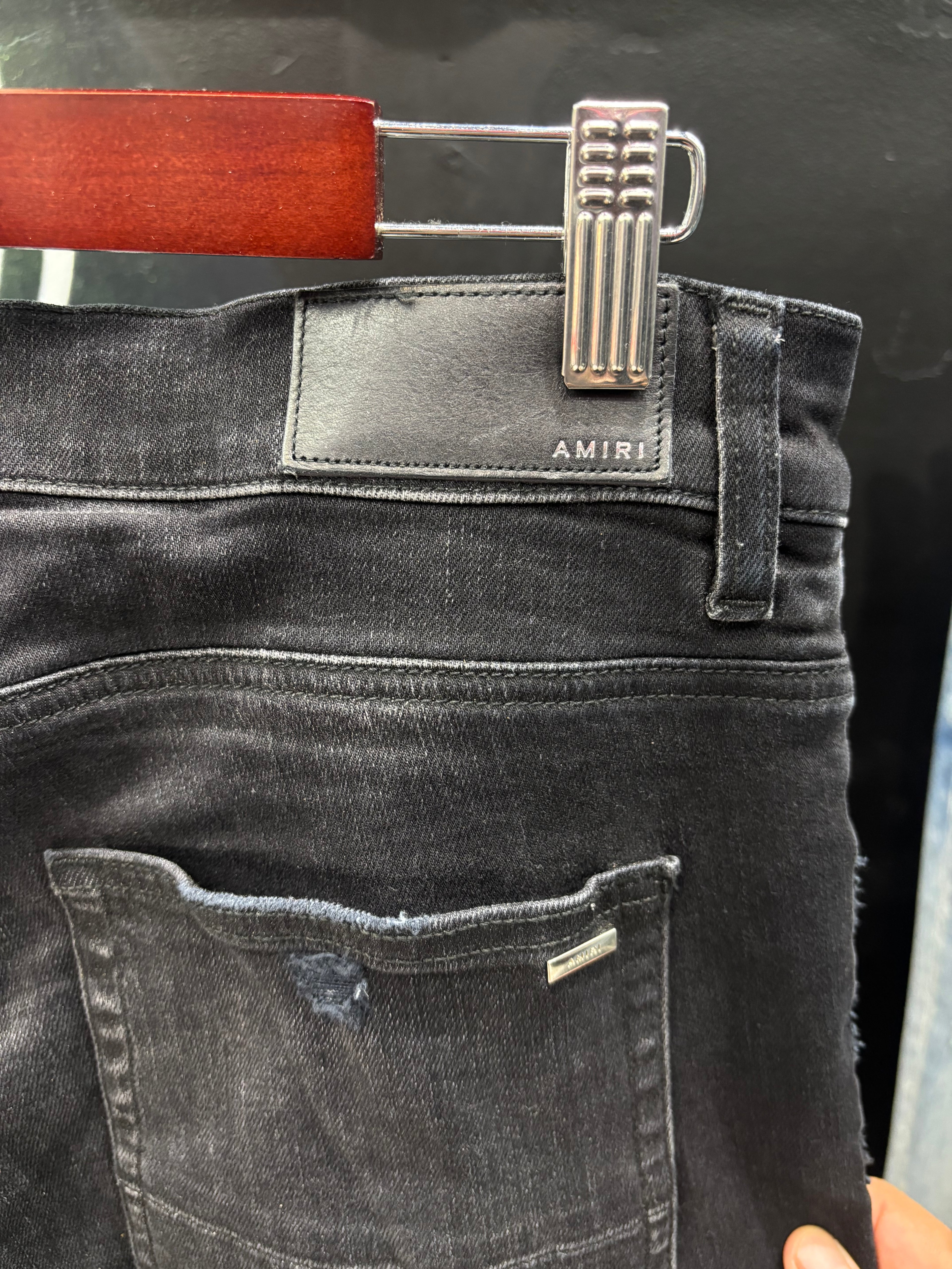 Amiri jeans MX1 brown tie dye patch sz 34 U