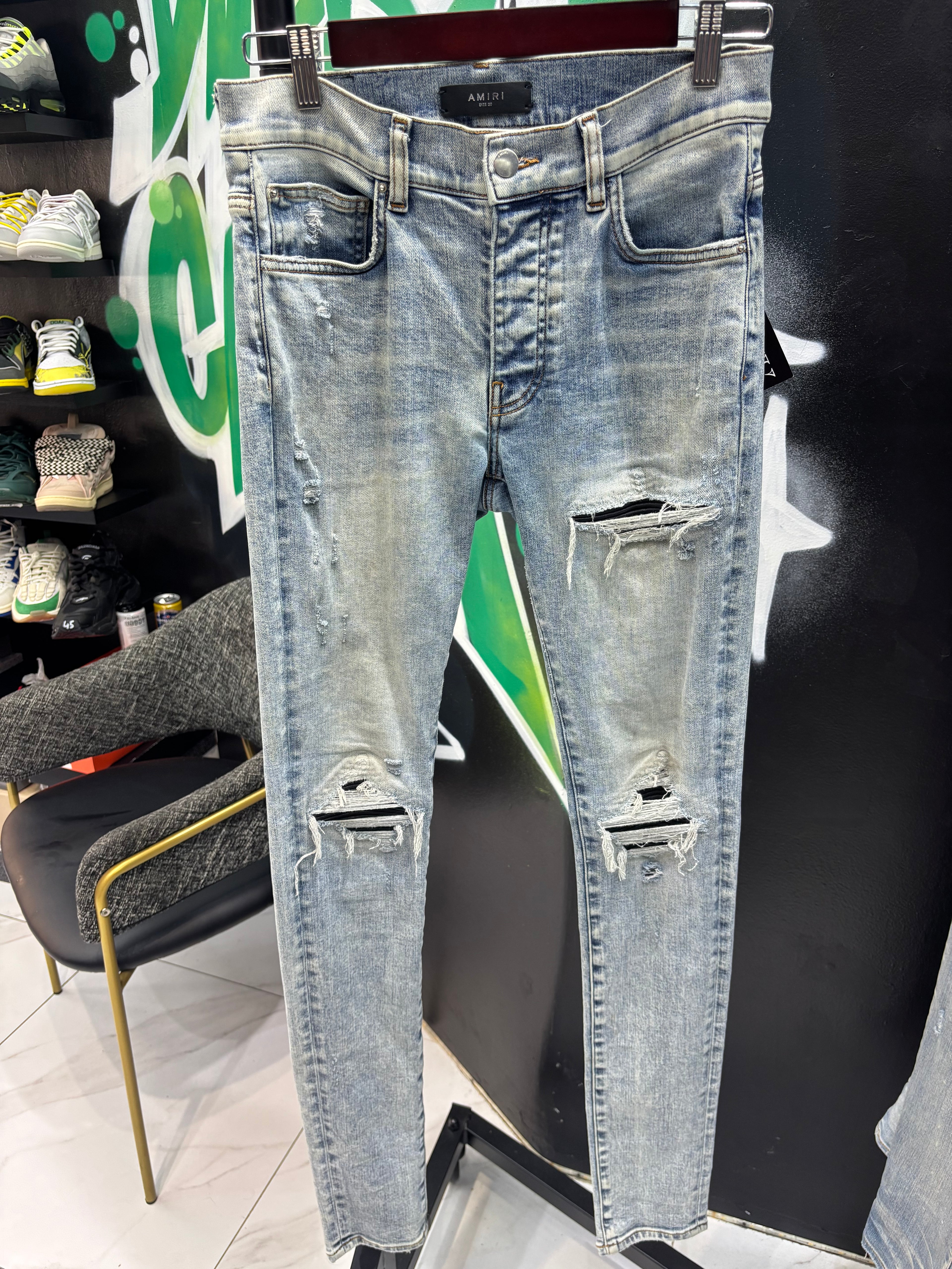Amiri jeans MX1 black patch sz 29 U