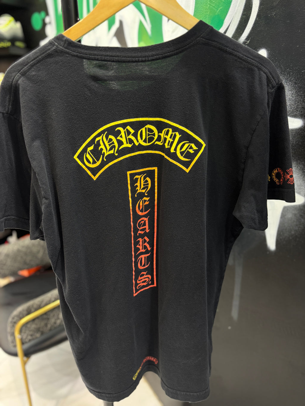 chrome heart sunset tee sz large U
