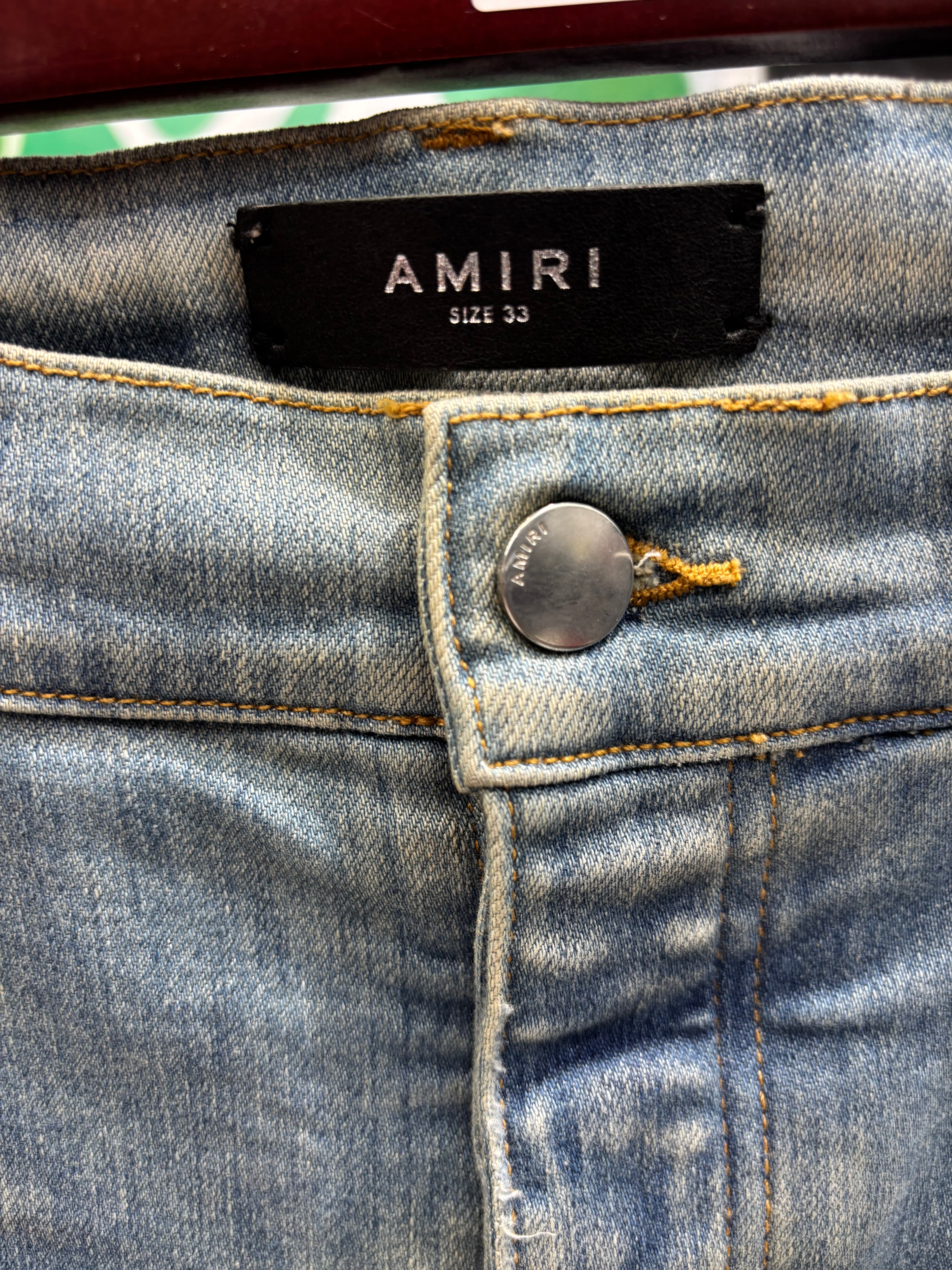 Amiri jeans MX1 brown patch sz 33 U
