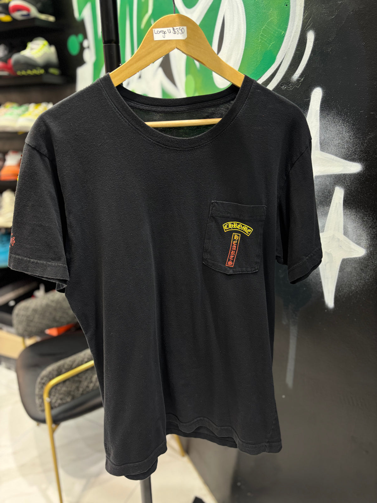 chrome heart sunset tee sz large U