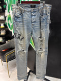 Amiri jeans old english patch sz 38 U