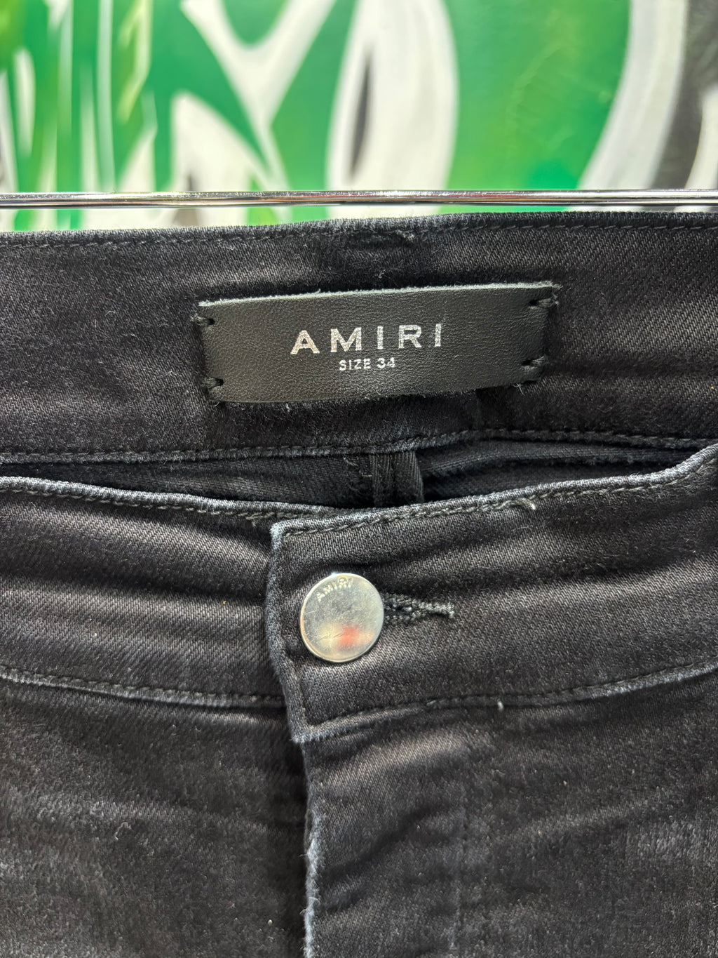 Amiri jeans trasher aged tie dye patch sz 34 U