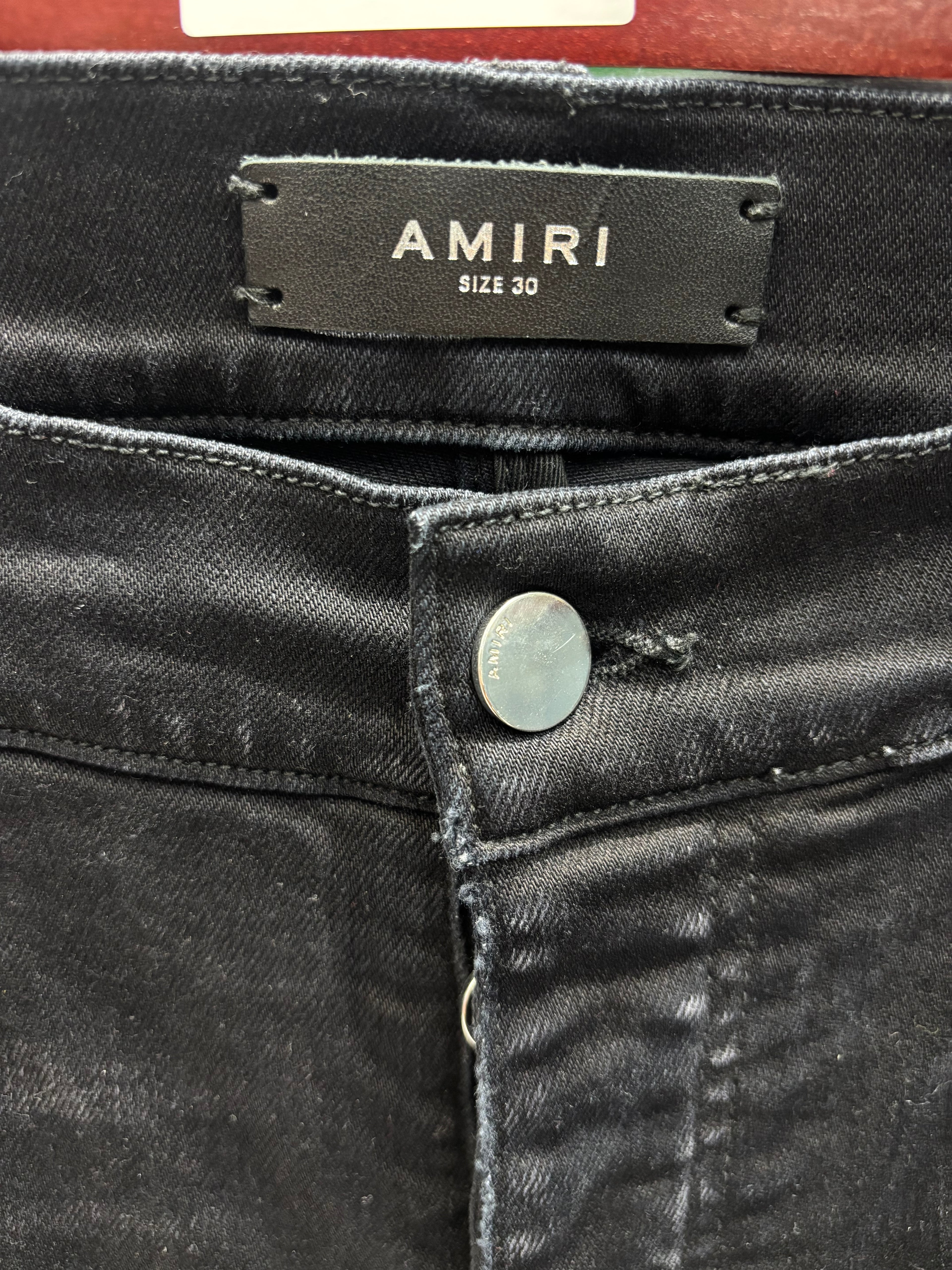 Amiri jeans MX1 brown paisley patch sz 30 U