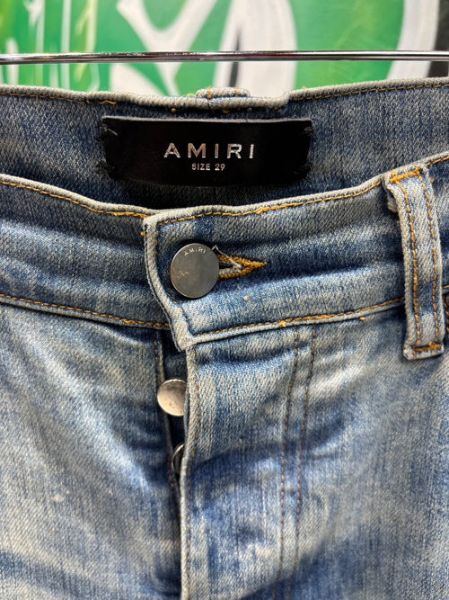 Amiri jeans brown tie dye patch sz 29 U