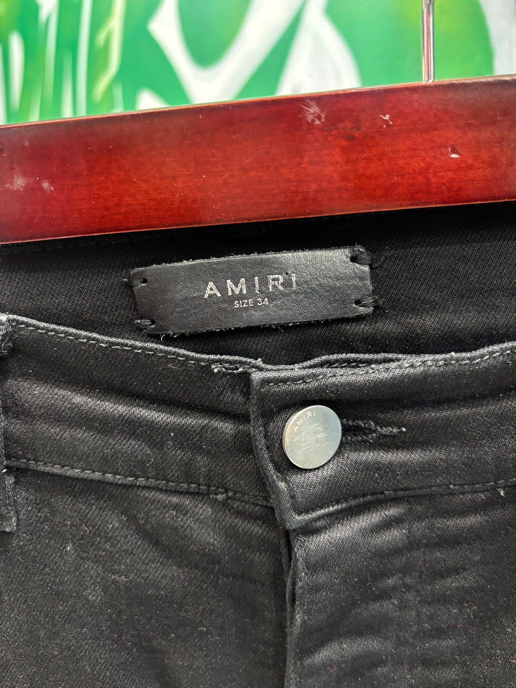 Amiri MX1 black patch sz 34 U