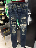 Amiri jeans multi art patch blue sz 29 U