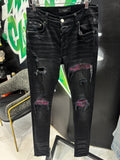 Amiri jeans MX1 pink rubble patch sz 30 U