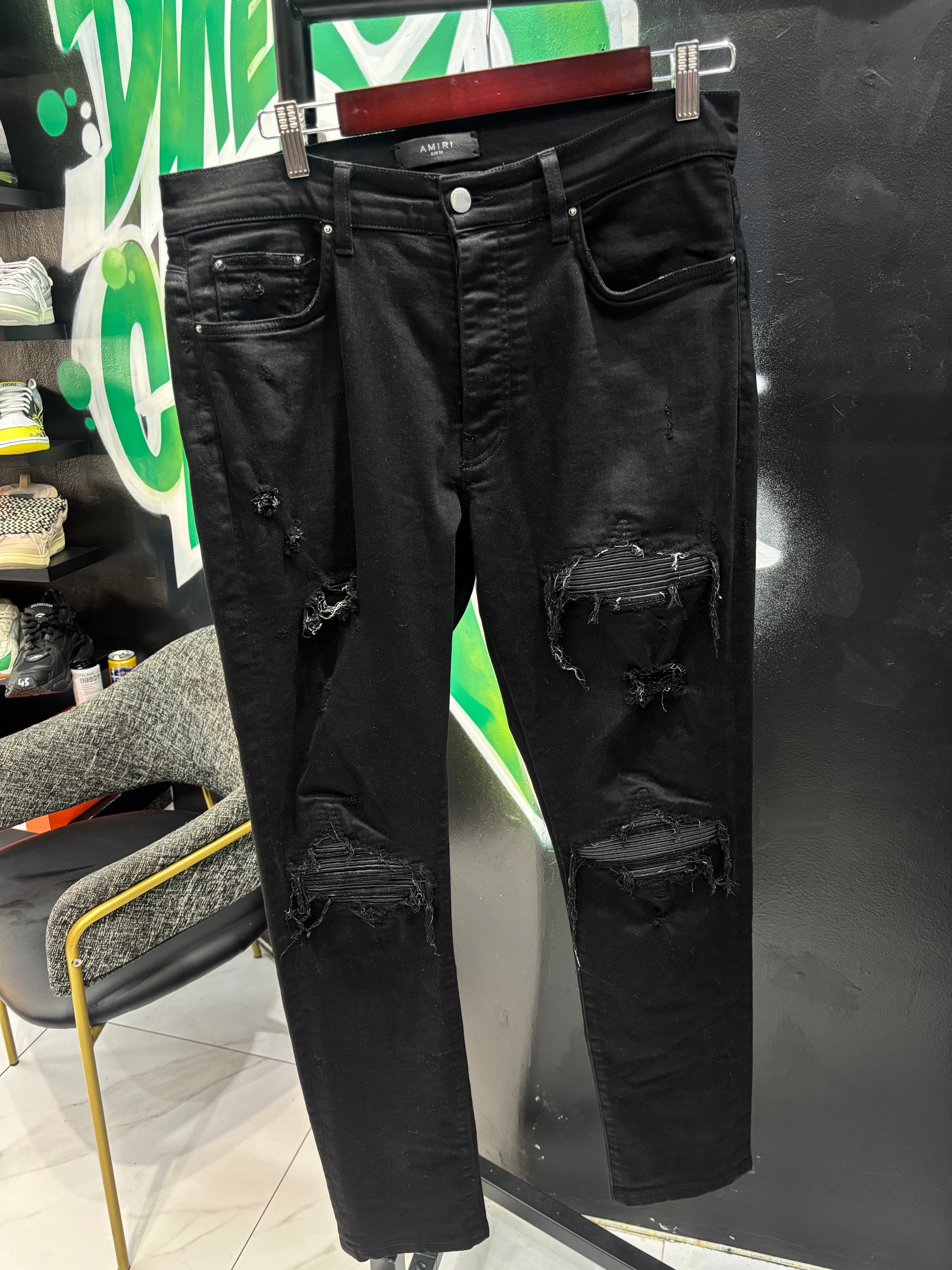 Amiri MX1 black patch sz 34 U