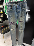 Amiri jeans purple logo patch sz 29 U