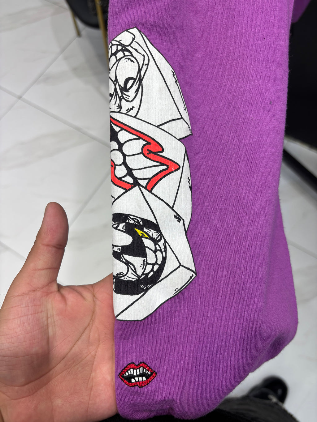 Chrome heart x matty boy purple longsleeve sz Large U