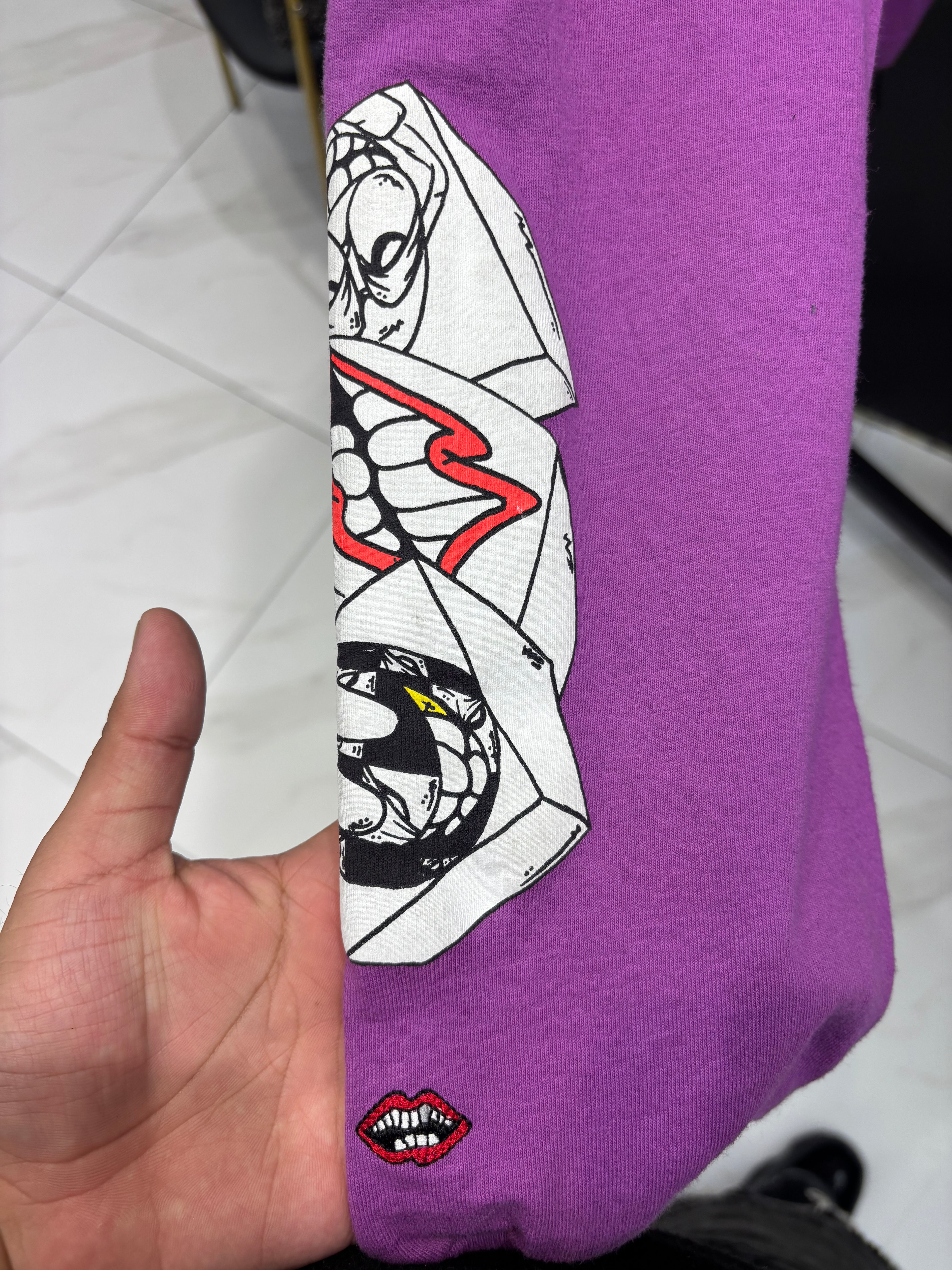 Chrome heart x matty boy purple longsleeve sz Large U