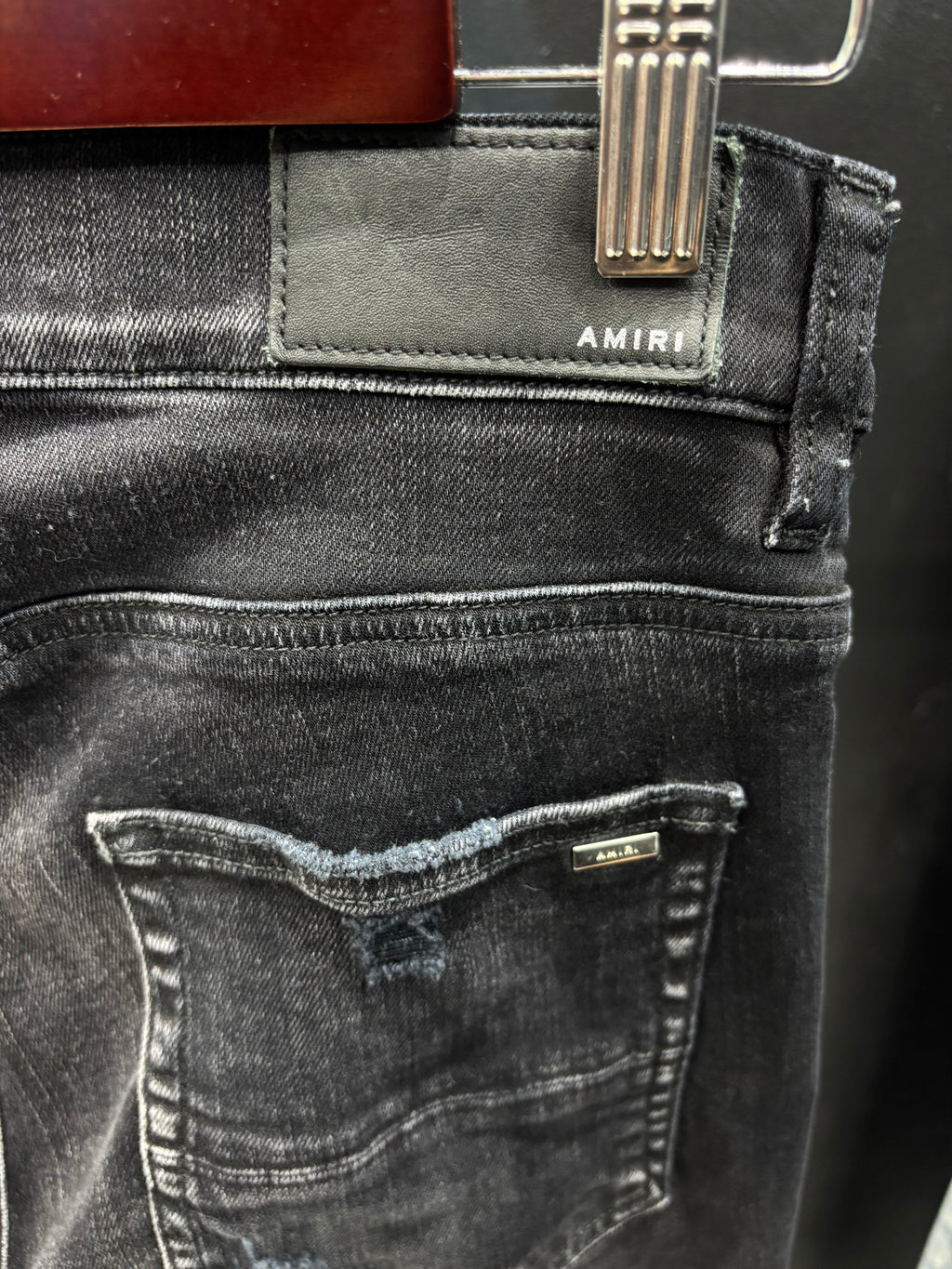 Amiri jeans MX1 brown paisley patch sz 30 U