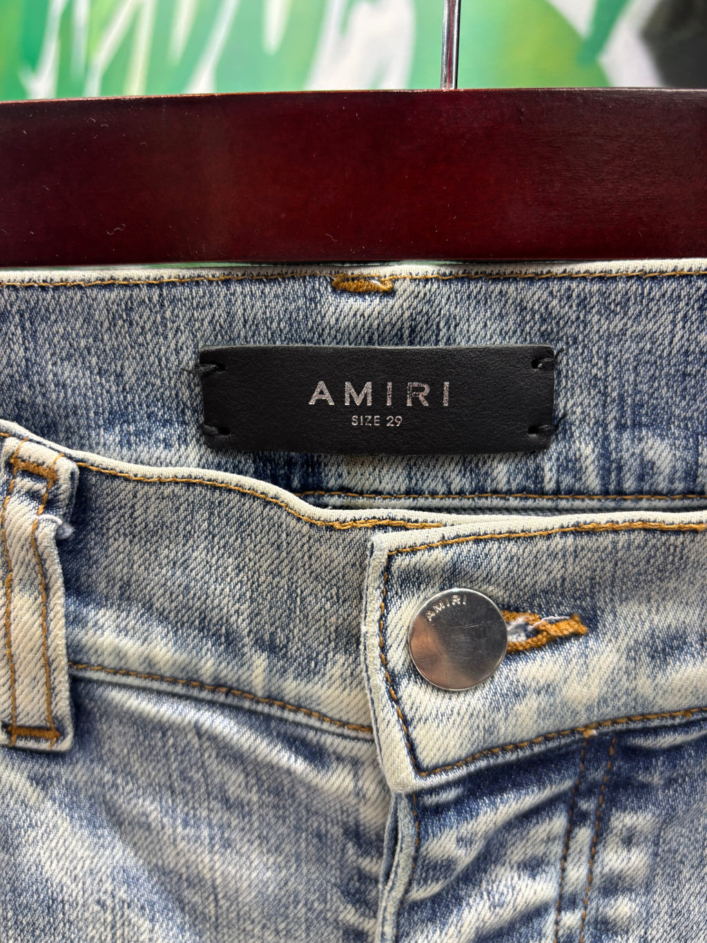 Amiri jeans MX1 black patch sz 29 U