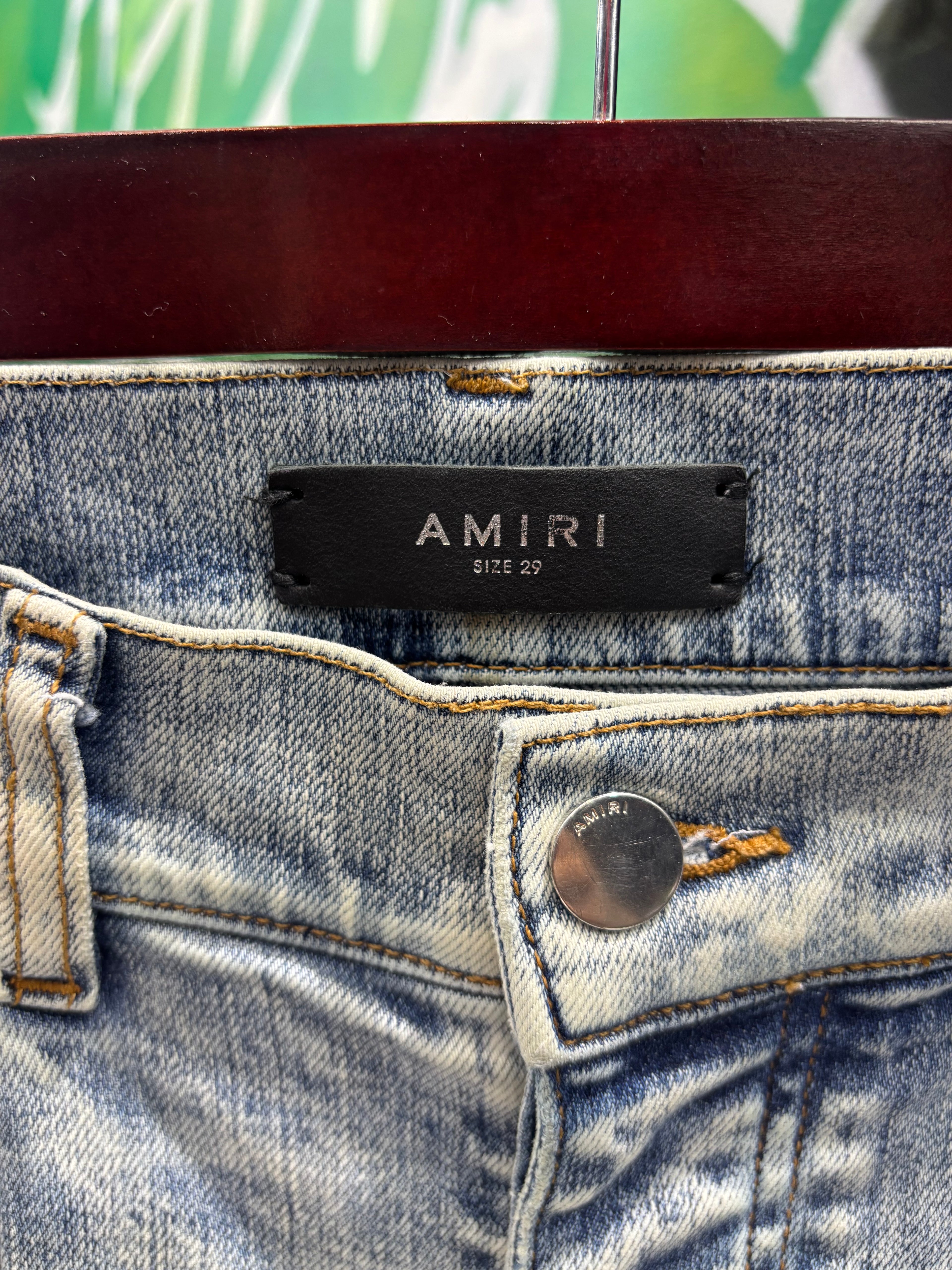 Amiri jeans MX1 black patch sz 29 U