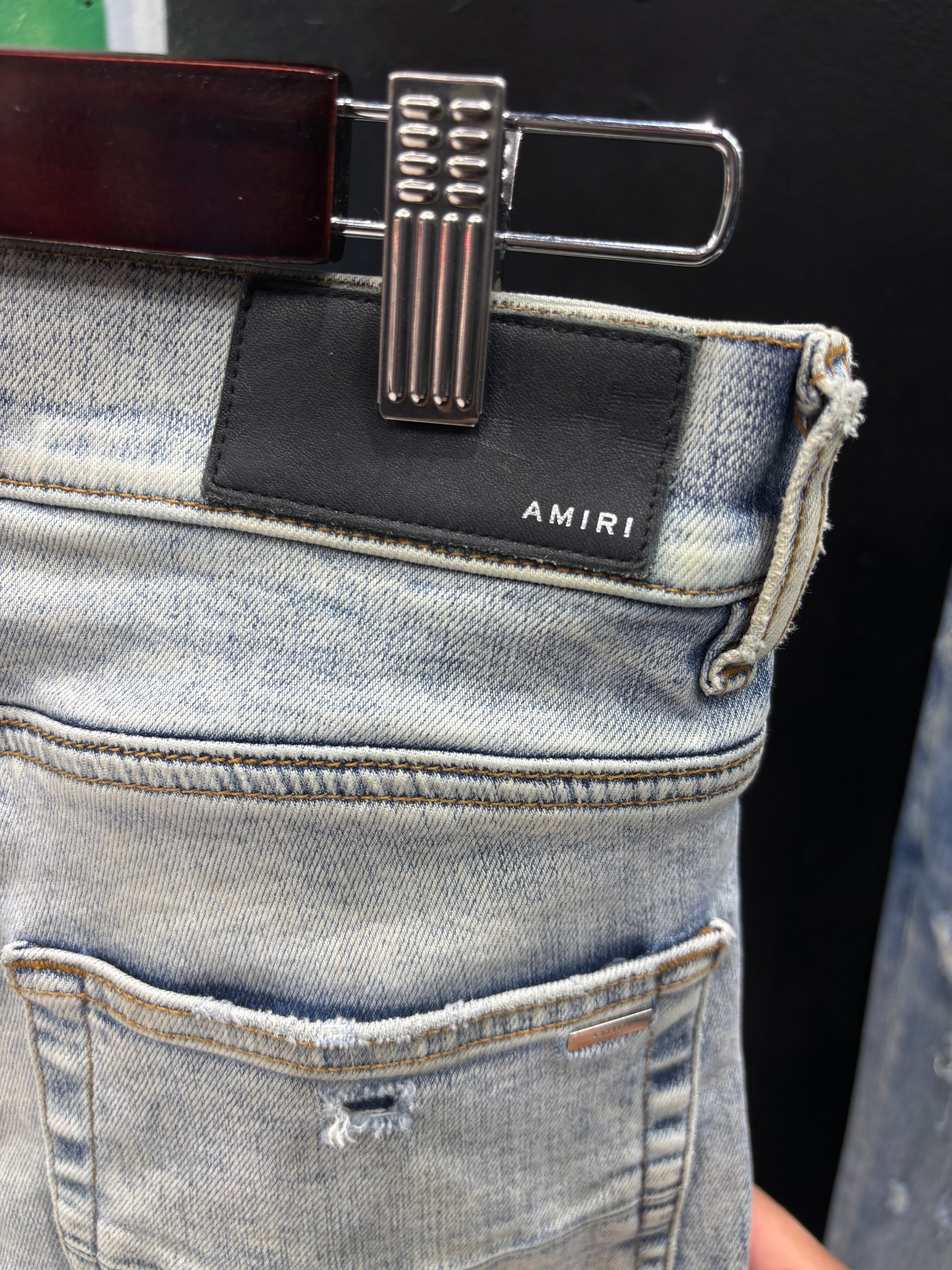 Amiri jeans MX1 black patch sz 29 U