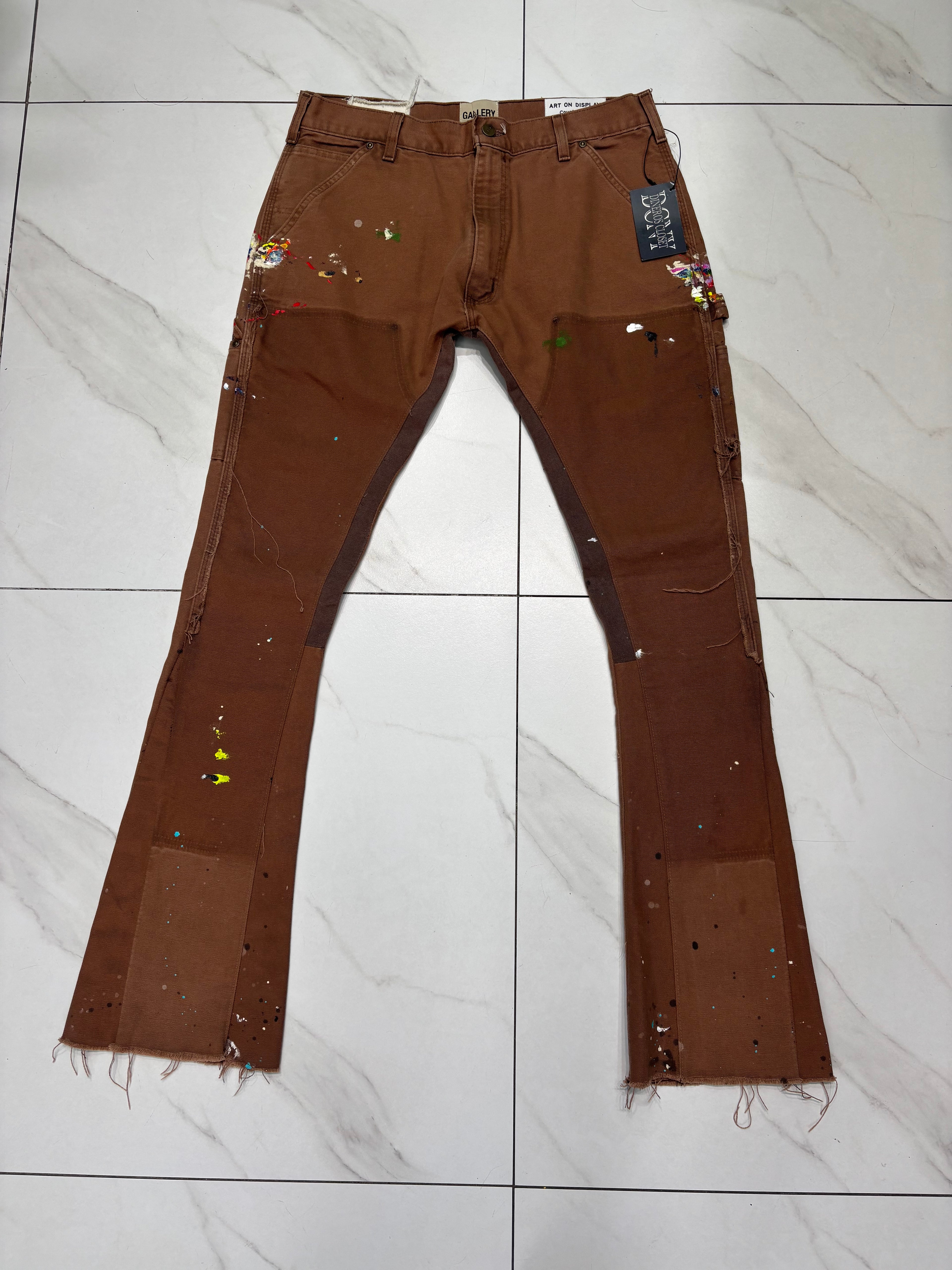 Gallery dept brown carpenter pants sz 33 U