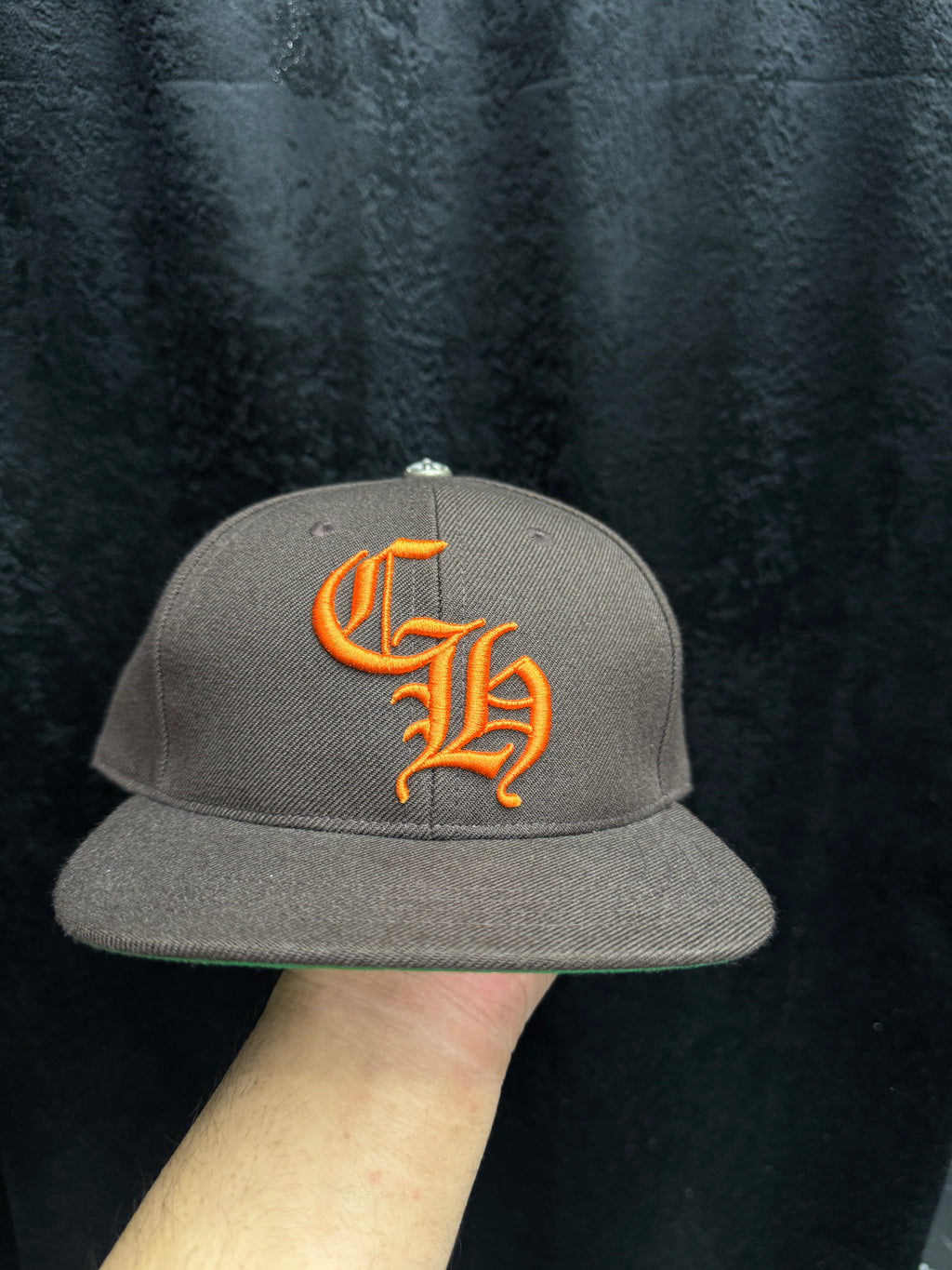 Chrome heart brown baseball cap New